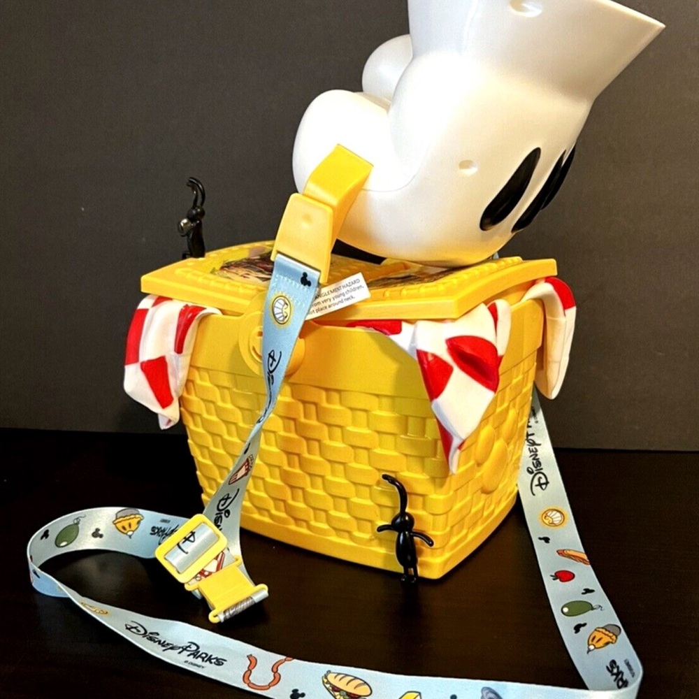 Disney Yellow Basket with Character and Blue Strap